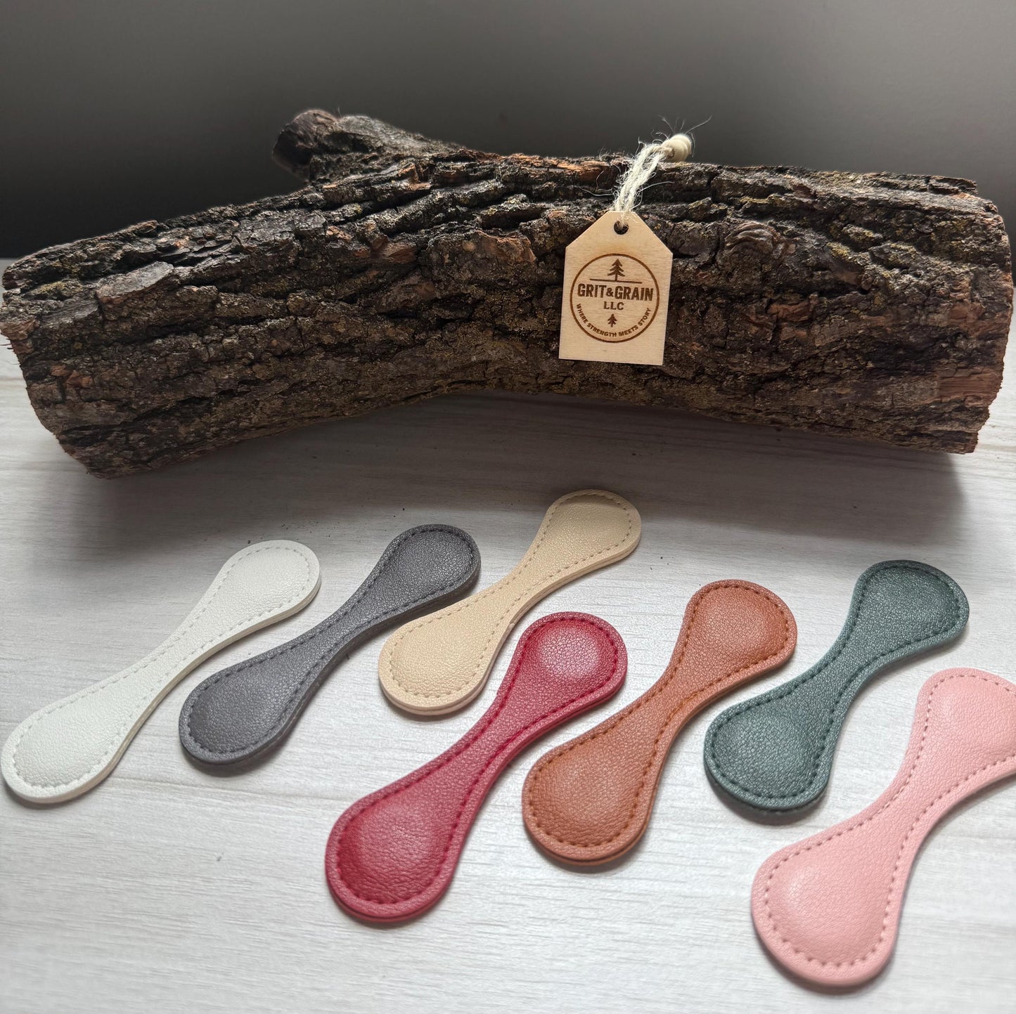 Personalized Faux Leather Magnetic Bookmark: Custom Engraved Gift