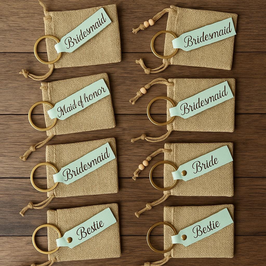 Personalized Vegan Leather Keychain: Custom Engraved Key Ring