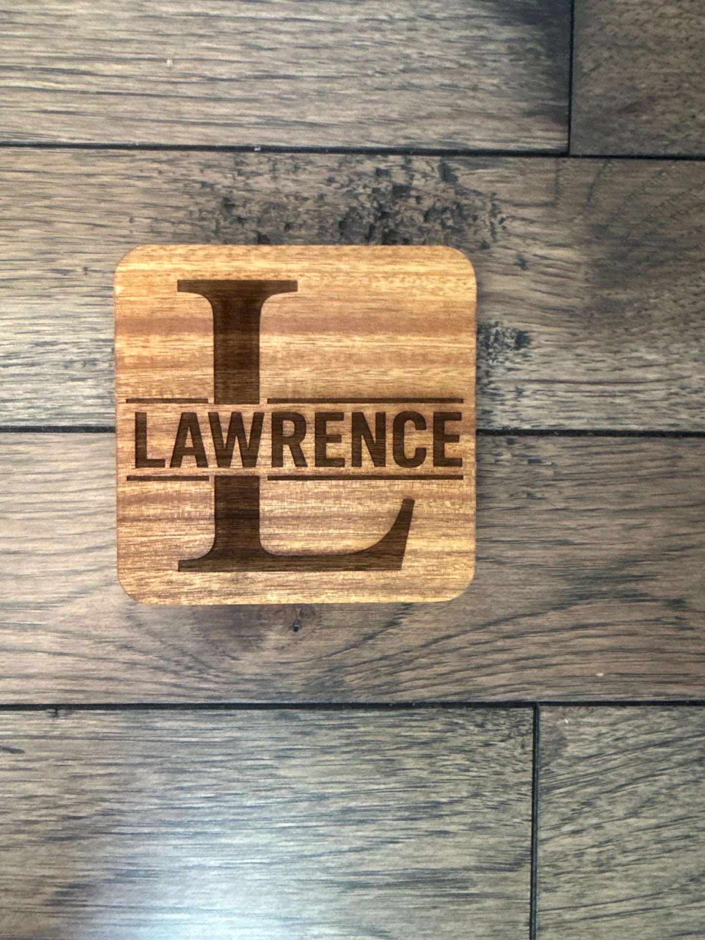Custom Engraved Coaster Set / Personalized Drink Coasters / Wedding + Housewarming Gift / Bulk Coasters Available