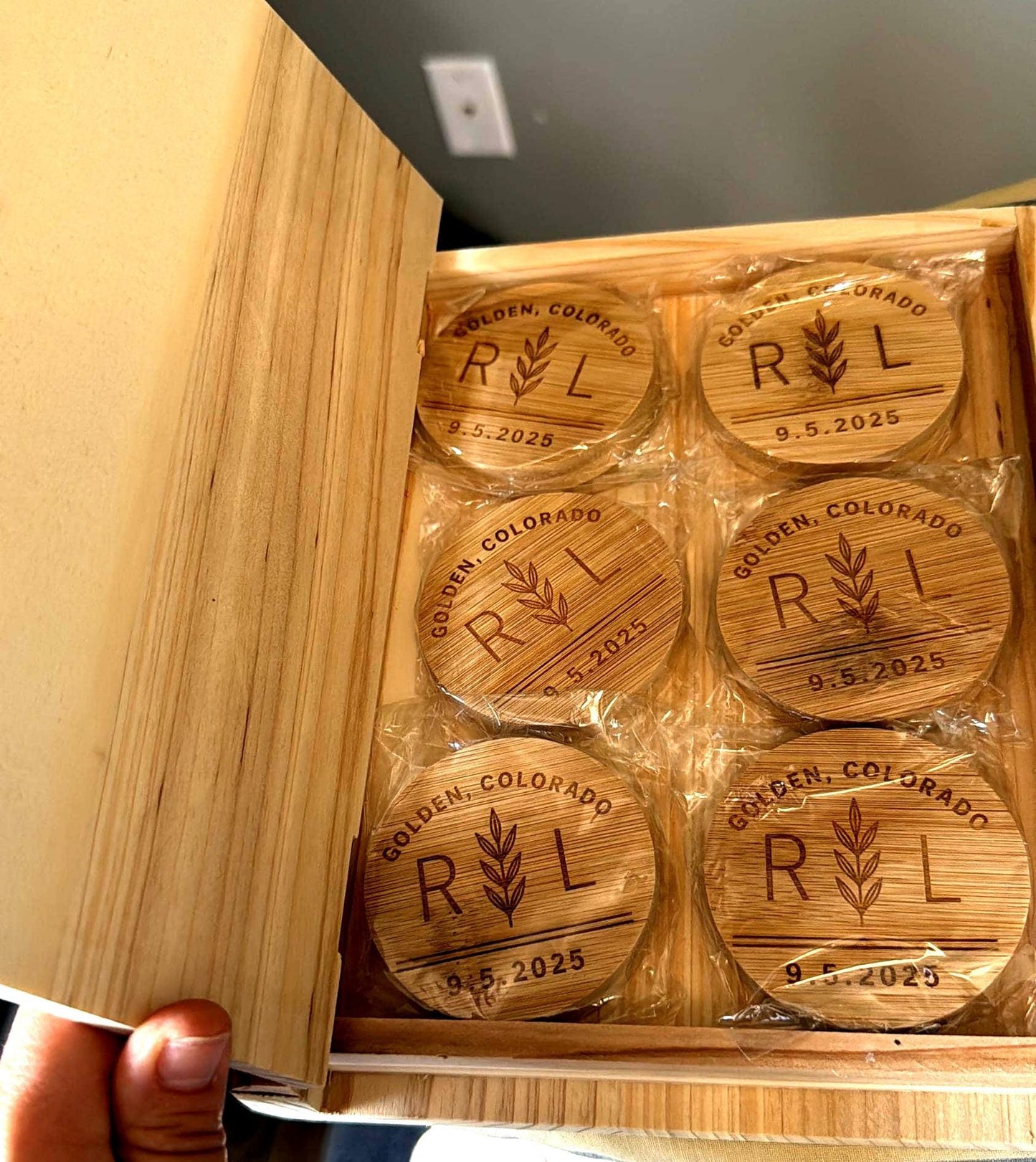 Custom Engraved Bamboo Magnetic Bottle Opener: Rustic Groomsmen Gift