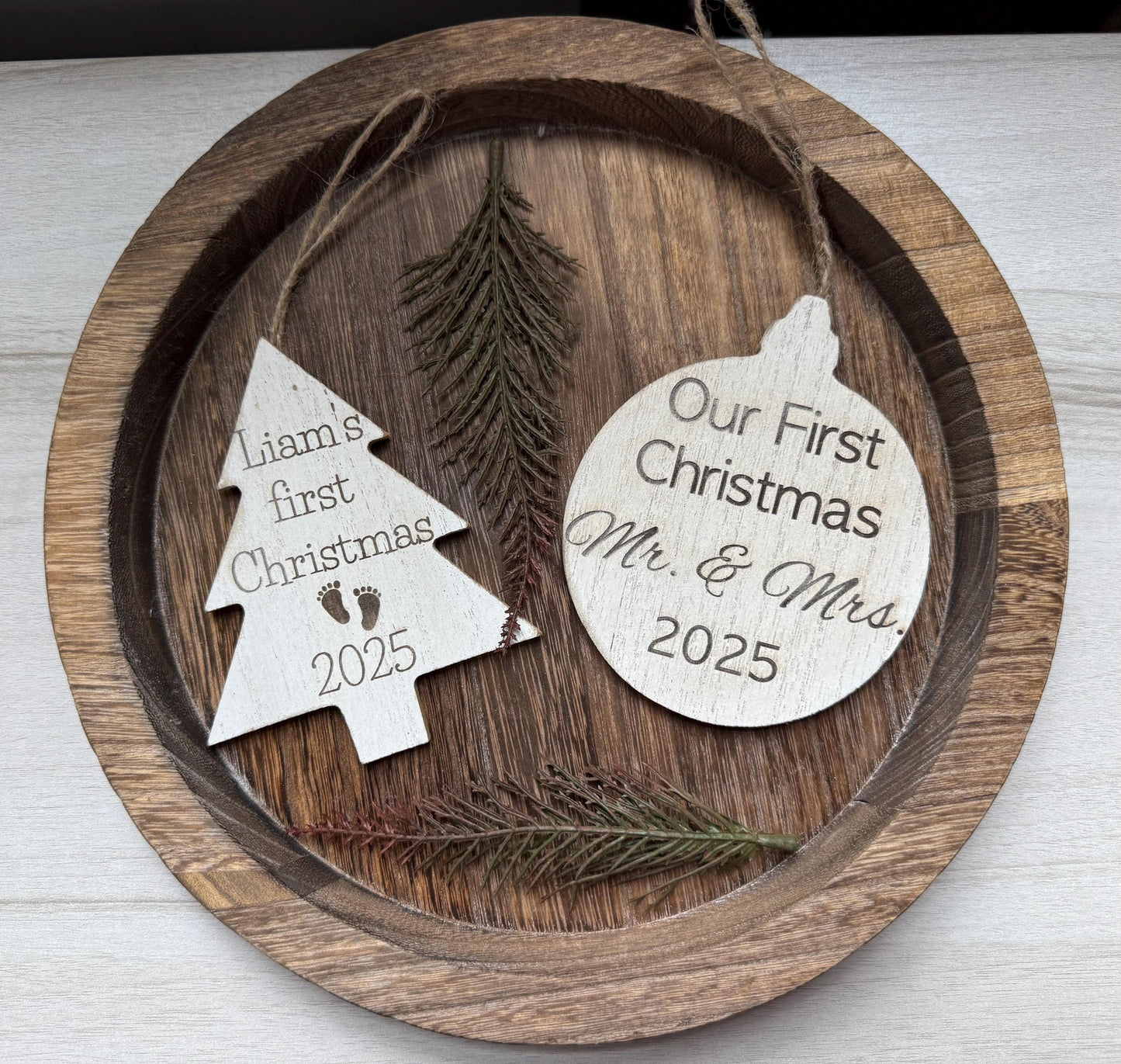 Personalized Christmas Ornament: Laser Engraved Keepsake