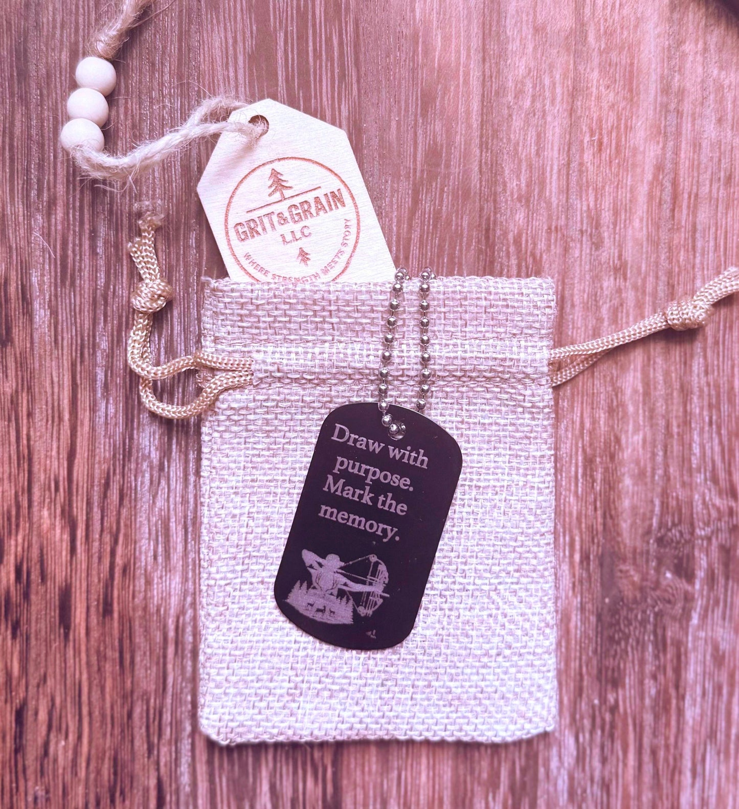 Custom Engraved Metal Dog Tag: Personalized Name, Quote, Coordinates