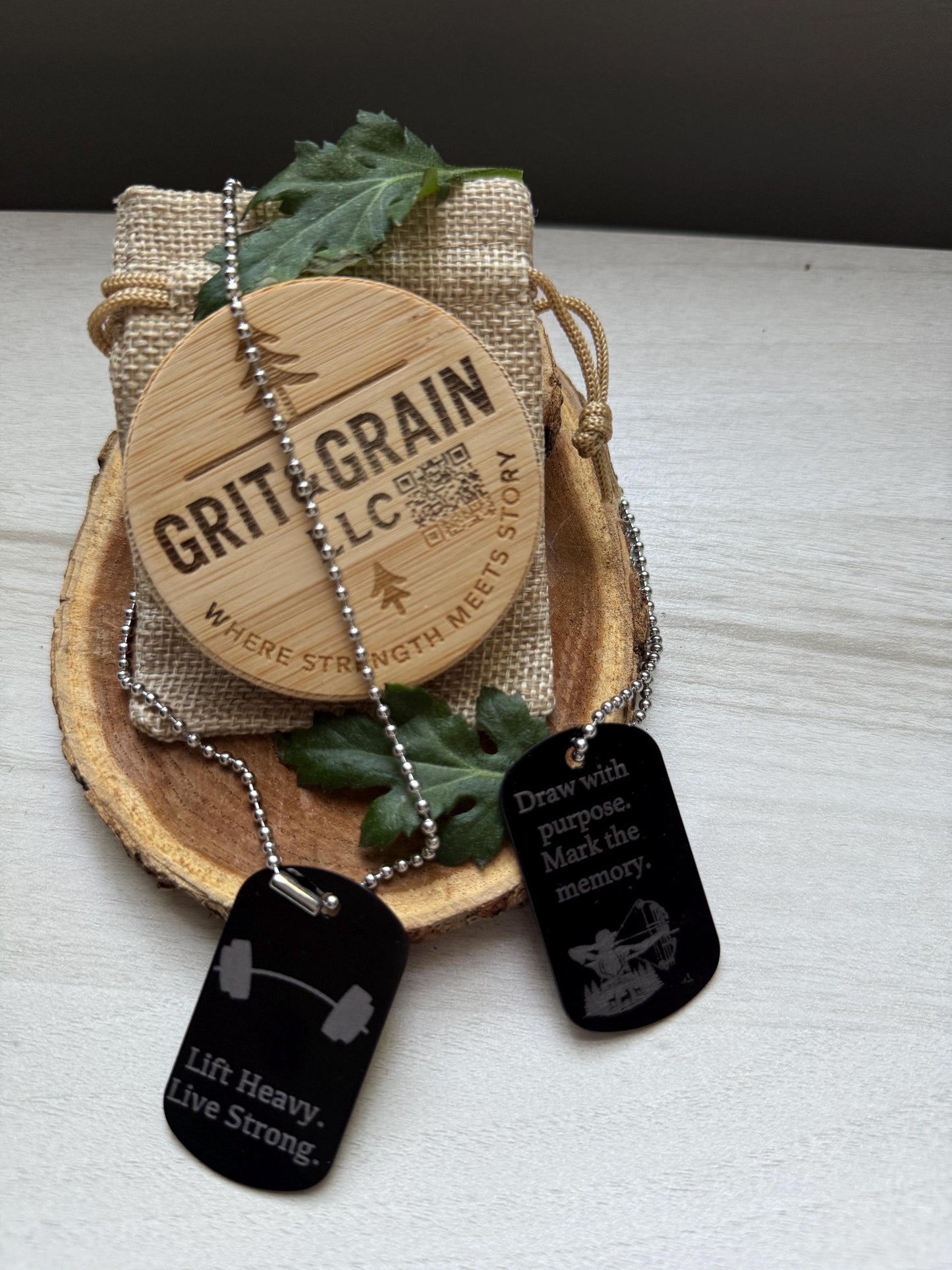 Custom Engraved Metal Dog Tag: Personalized Name, Quote, Coordinates