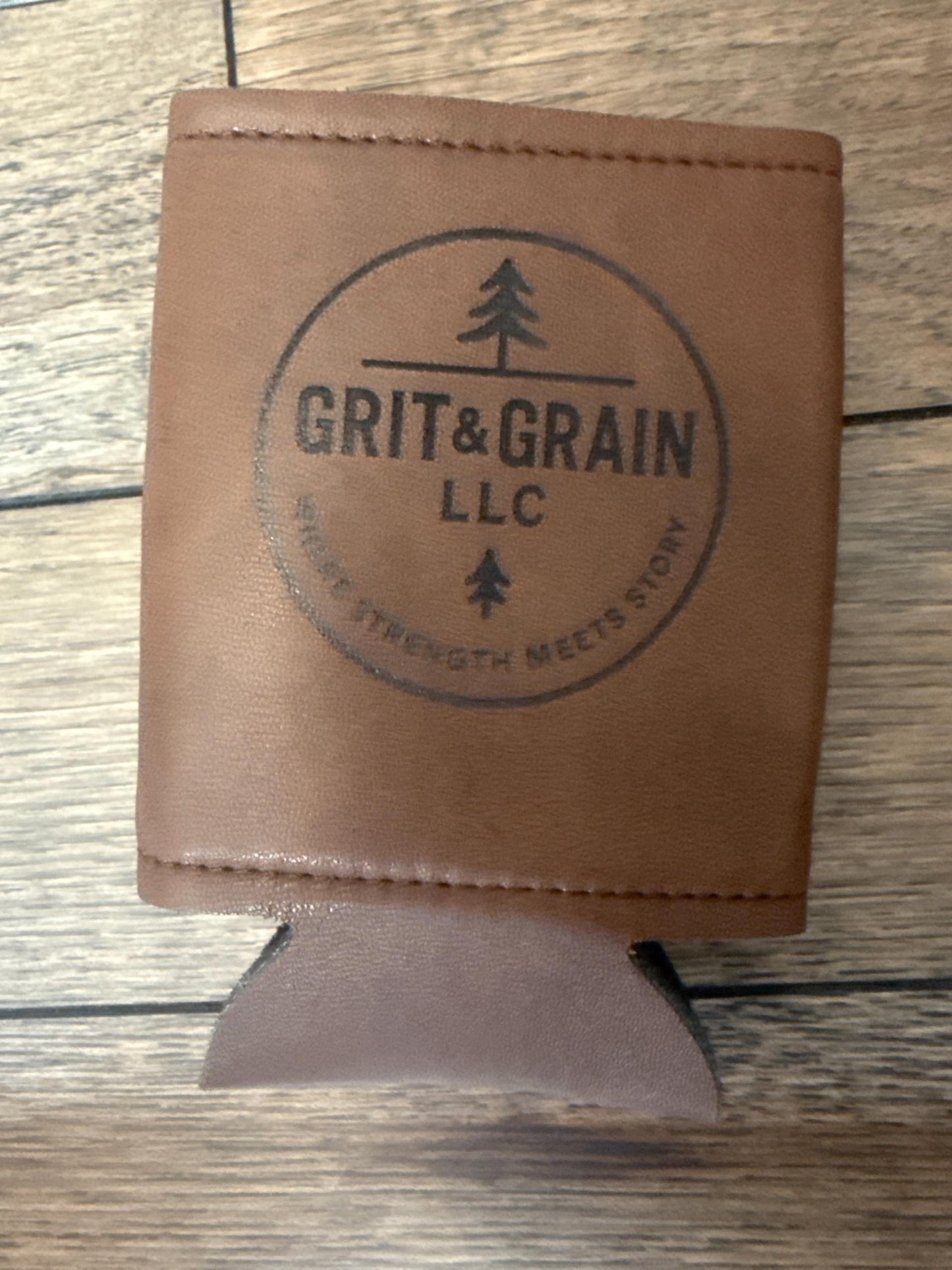 Custom Engraved PU Leather Can Cooler: Personalized Wedding & Business Gift